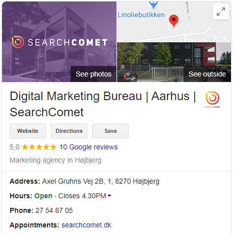 Lokal SEO - Google My Business - SearchComet